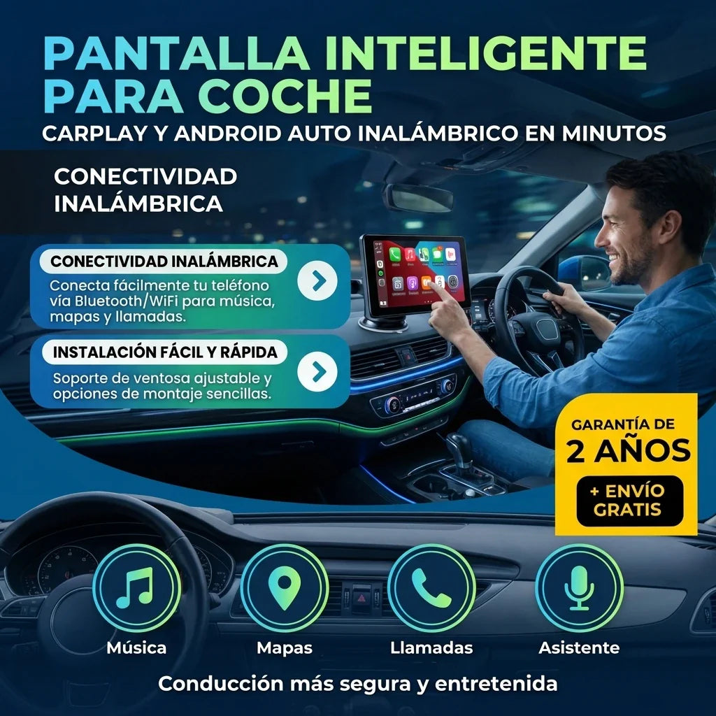 CAR PLAY - ADAPTABLE A TODO TIPO DE CARRO