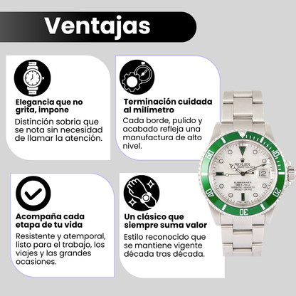 ROLEX SUBMARINER VERDE/BLANCO