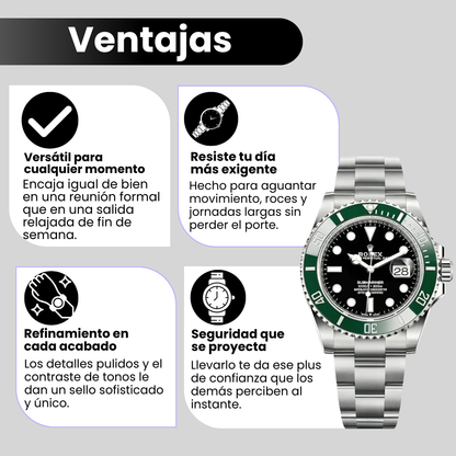 ROLEX SUBMARINER VERDE/NEGRO