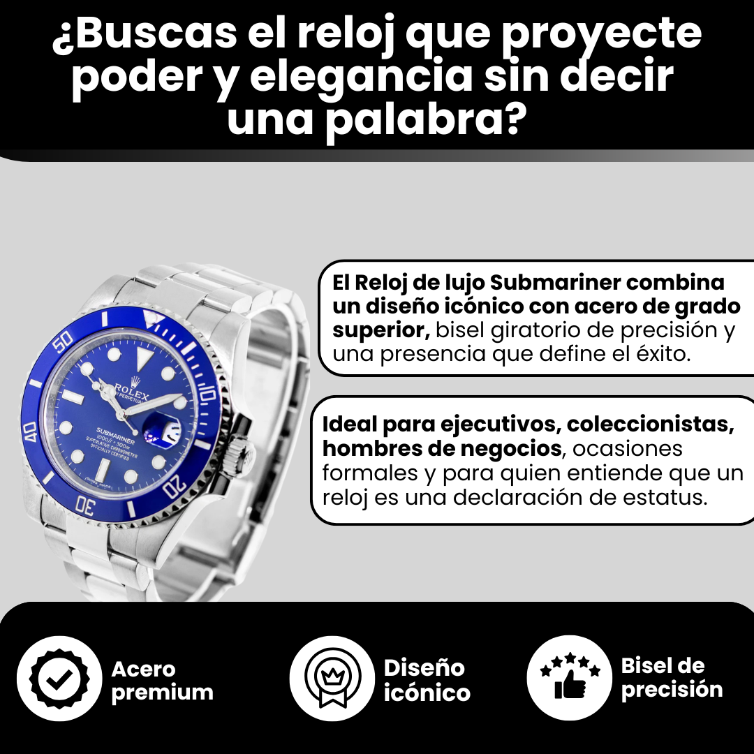 ROLEX SUBMARINER AZUL