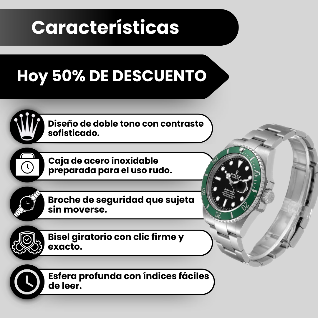 ROLEX SUBMARINER VERDE/NEGRO
