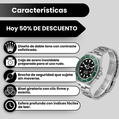 ROLEX SUBMARINER VERDE/NEGRO
