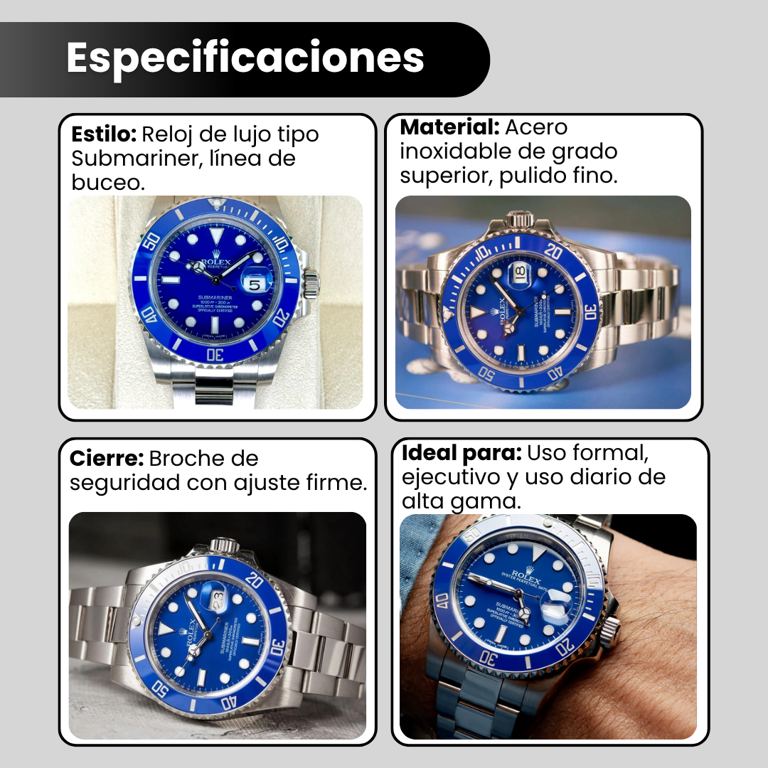 ROLEX SUBMARINER AZUL