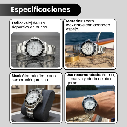 ROLEX SUBMARINER BLANCO/NEGRO