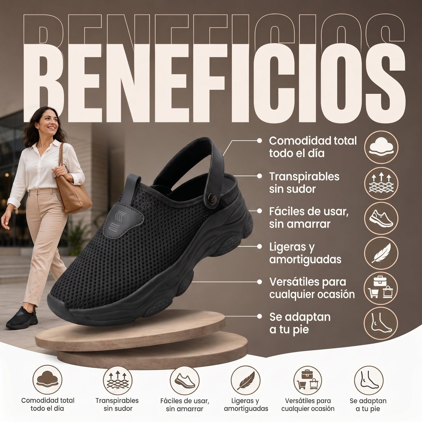 SNAKE - Tenis casuales transpirables para mujer