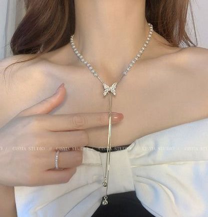 Collar Mariposa con Perlas®