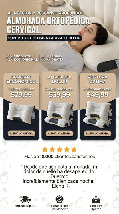 SleepConfort Almohada Ortopedica